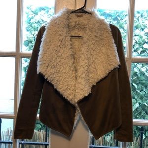 Faux Shearling/Suede Jacket